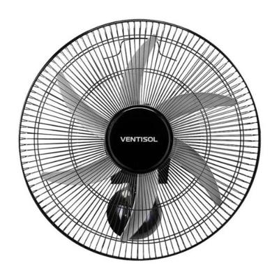 Ventilador de Parede 200W 50CM 6 Pás Cinza Turbo 6 Steel Bivolt com Chave de Controle de Velocidade