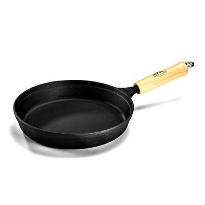 Frigideira Tradição Ferro Fundido Cabo de Madeira 24cm 1,5L para Diversas Receitas Panela Mineira