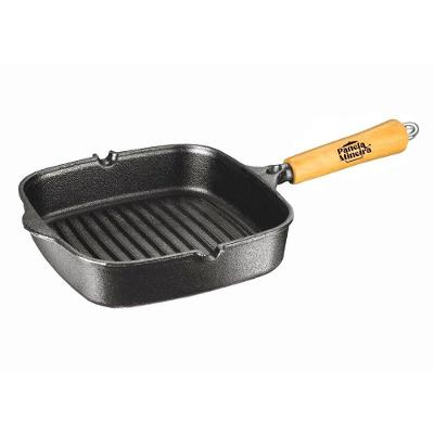Frigideira Grill Quadrada CHEF 620PM Ferro Fundido 1,5L Fundo Ondulado Preto Panela Mineira