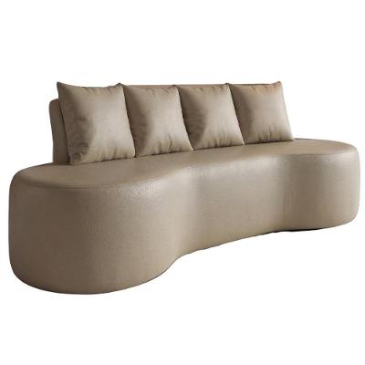 Sofá Ibiza 3 Lugares 210CM Cobalto Corino Orgânico Dmonegatto