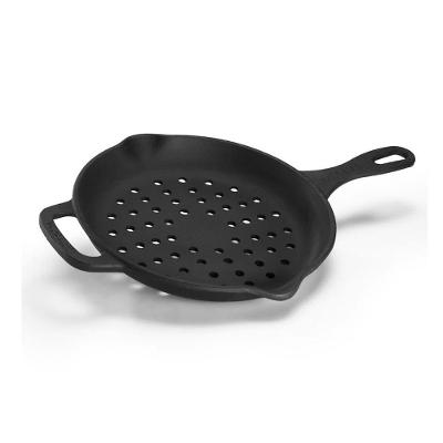Frigideira Chef 5006PM Estilo Vazada Ferro Fundido Antiaderente 2L 28cm Preto Panela Mineira