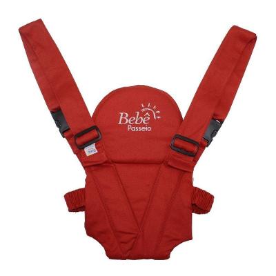 Canguru para Bebê Panda Até 15 kg com Alças Ajustáveis Vermelho OEM