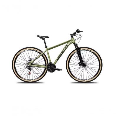 Bicicleta Absolute Nero 5 Alumínio 27v Mountain Bike K7 Freio A Disco Garfo Suspensão Oliva 15