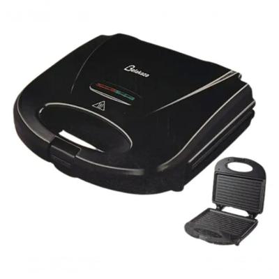 Sanduicheira Grill Sanduicheira e Grill 2 em 1 Black com Revestimento Antiaderente 800W Preto 110V