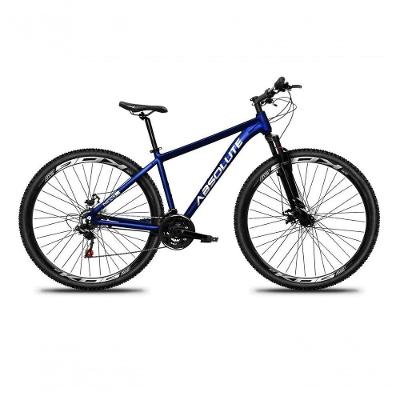 Bicicleta Aro 29 Absolute Nero 5 Alumínio Freio A Disco 21v Garfo Suspensão Mountain Bike Azul 15