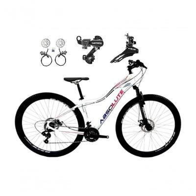 Bicicleta Aro 29 Absolute Hera Feminina 24v Alumínio Câmbios Shimano Freio Hidráulico Branco 17