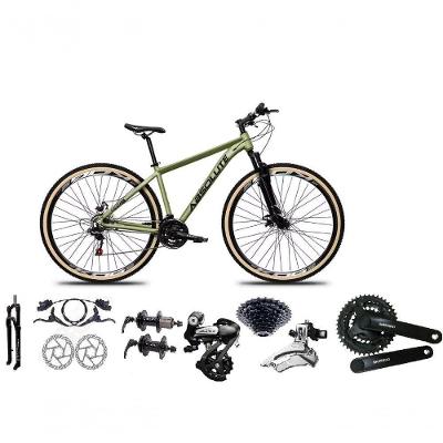 Bicicleta Aro 29 Absolute Nero 5 Câmbios Shimano Altus 24v Freio Hidráulico Garfo Com Trava Oliva 15