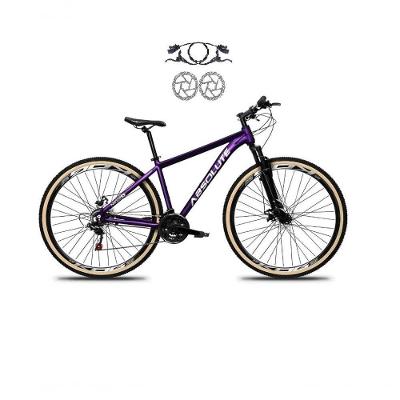 Bicicleta Aro 29 Absolute Nero 5 Alumínio Freio Hidráulico 24v Garfo Suspensão Mountain Bike Roxo 17