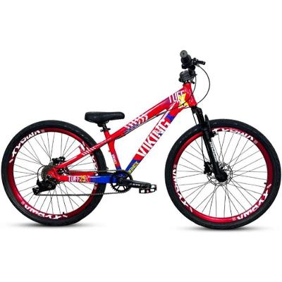 Bicicleta Tuff25 Mountain Bike Aro 26 Alumínio 21 Marchas Viking-X Vermelho Azul