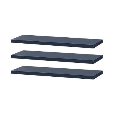 Prateleira Kit 3 50x20CM MDP Suporte Invisível Moderno Sala Azul Mercado das Prateleiras 50CM