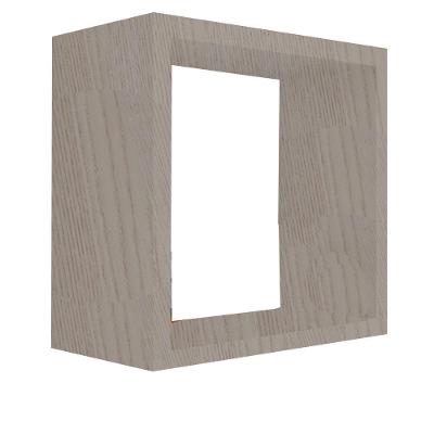 Nicho Decorativo [F031] 15x15x15CM MDF Moderno para Decoração e Organização Amadeirado