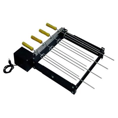 Kit Giratório para Churrasqueira Baixo com 5 Espetos Bivolt Santa Edwirges