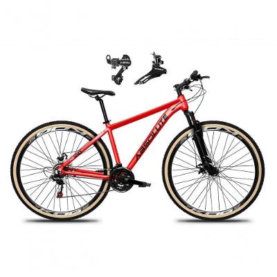 Bicicleta Absolute Nero 5 Alumínio 24v Câmbios Shimano Freio A Disco Mountain Bike vermelho 19