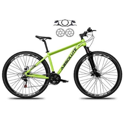 Bicicleta Absolute Nero 5 Alumínio 21v Freio Hidráulico Mountain Bike Garfo Suspensão Verde 19