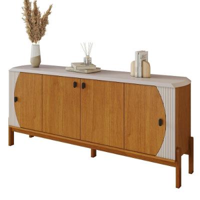 Buffet Selene 4 Portas Mdf Mdp 181cm Cinamomo-off JCM Movelaria