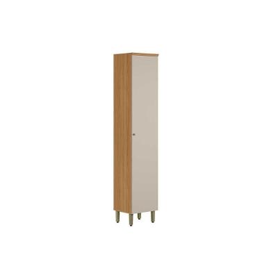 Paneleiro de Cozinha Selenee 1 Porta 4 Prateleiras MDF 45CM Off White Linea Brasil