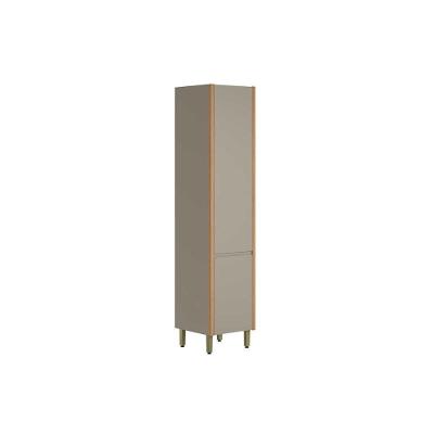 Paneleiro Allure com 2 Portas e 4 Prateleiras MDF 50CM Jequitiba-Gris Linea Brasil