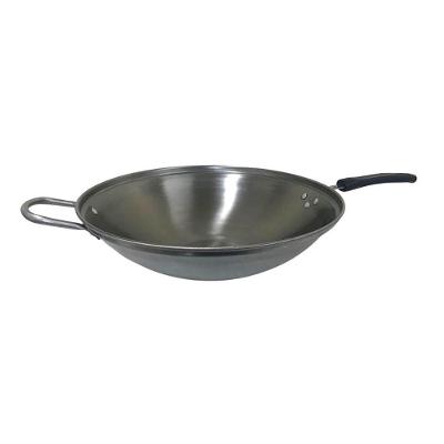 Frigideira Wok Tacho Chinês 80151403JAM Aço Inox 4L Diâmetro 38cm Cabo Baquelite Jamar