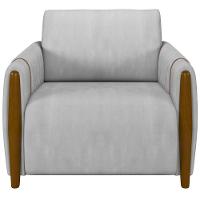 Kit Sofá 03 Lugares 223Cm Com 02 Poltronas Flora M03 Cinza - 6