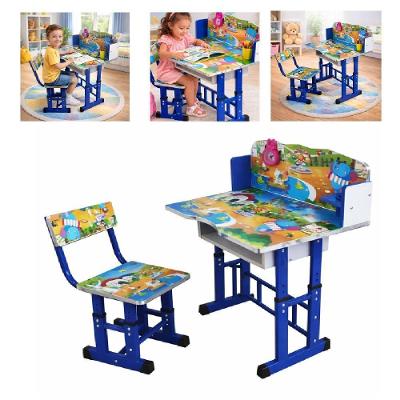 Mesa Infantil Ajustável com Cadeira Didática 3 Níveis Azul Yeet