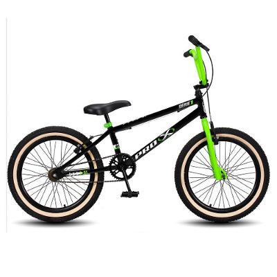 Bicicleta Drop P03 Aro 20 V-Brake Pedivela Monobloco em Aço Preto e Verde D'Rossi