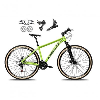 Bicicleta Aro 29 Absolute Nero 5 Alumínio 24v Câmbios Shimano Freio A Disco Hidráulico Mtb Verde 17