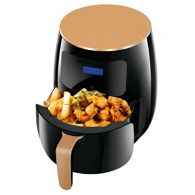 Fritadeira Airfryer Elétrica sem Óleo 6L Digital Preto e Dourado 110V