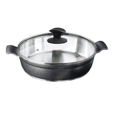 Frigideira 770-JAV Alumínio Fundido Preto Craquelado 30cm Talheres Juliana