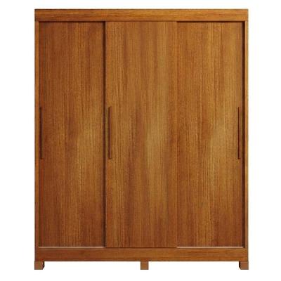 Guarda Roupa Casal Beija Flor 3 Portas de Correr 4 Gavetas MDF Naturalle Off White Flex Valdemóveis
