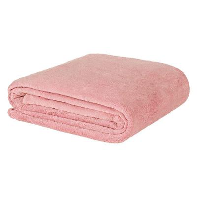 Cobertor Manta Magnific Queen 2,40m X 2,20m Microfibra Macia Rosa Clara Luz Decora
