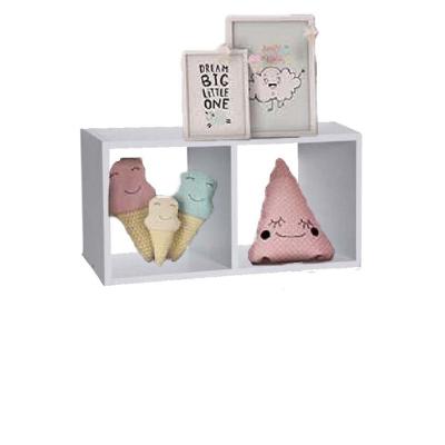 Nicho Duplo [F031] 40x20x20CM em MDF 100% de Reflorestamento Branco