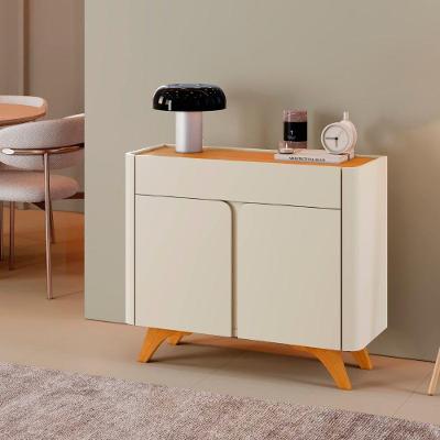 Buffet Aros 2 Portas Madeira Maciça com Dobradiça Slow Motion Off White