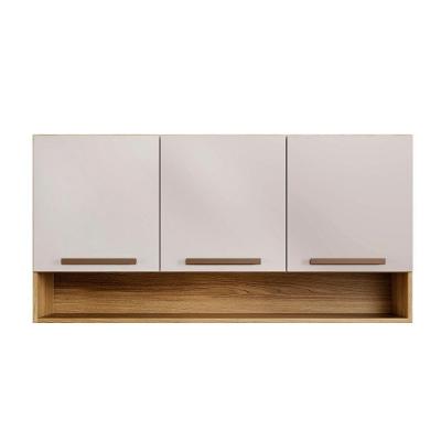Armário Aéreo Plus 120CM 3 Portas MDF-MDP Giratória Cinamomo Arte Móveis