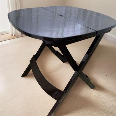Mesa de Canto Dobrável Plástico Resistente Jsn Quadrada em Plástico Branco Higipack