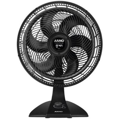 Ventilador de Mesa e Parede 126W 6 Pás 3 Velocidades Preto Turbo Force 2 em 1 110V