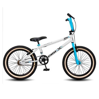 Bicicleta BMX Drop P03 Aro 20 V-Brake Pedivela Monobloco Branco e Azul D'Rossi