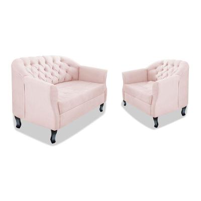 Kit Namoradeira E Poltrona Julia A02 Rosê
