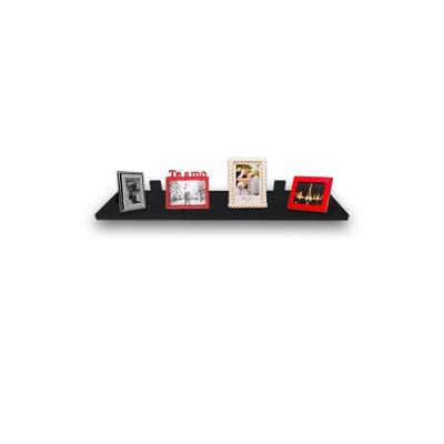 Prateleira F031 70x15CM MDF com Suporte para Organização de Ambientes Preto
