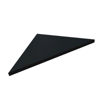 Prateleira de Canto F031 42x30CM MDF para Organização de Ambientes Internos Preto