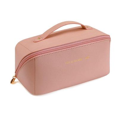 Necessaire Organizadora para Viagem OEM ATP01 em PU 23x11x11 cm Basico-Rose Feminina