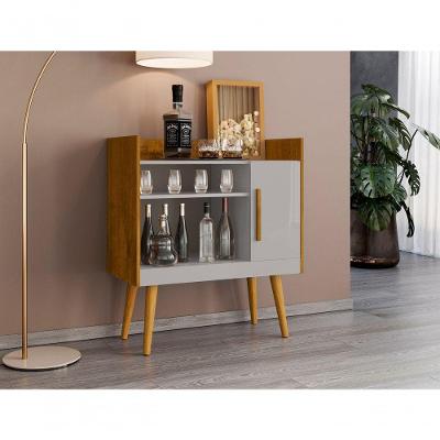 Aparador Café II Moderno 1 Porta sem Gavetas MDP 70,40CM Off White Ravilar