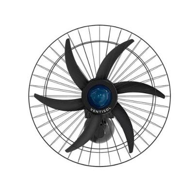 Ventilador de Parede Ventisol 230W 52cm 6 Pás Preto Falcon Bivolt