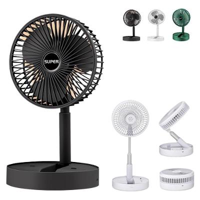Ventilador De Mesa Dobravel Mini Circulador Ar Telescopico Usb Portatil