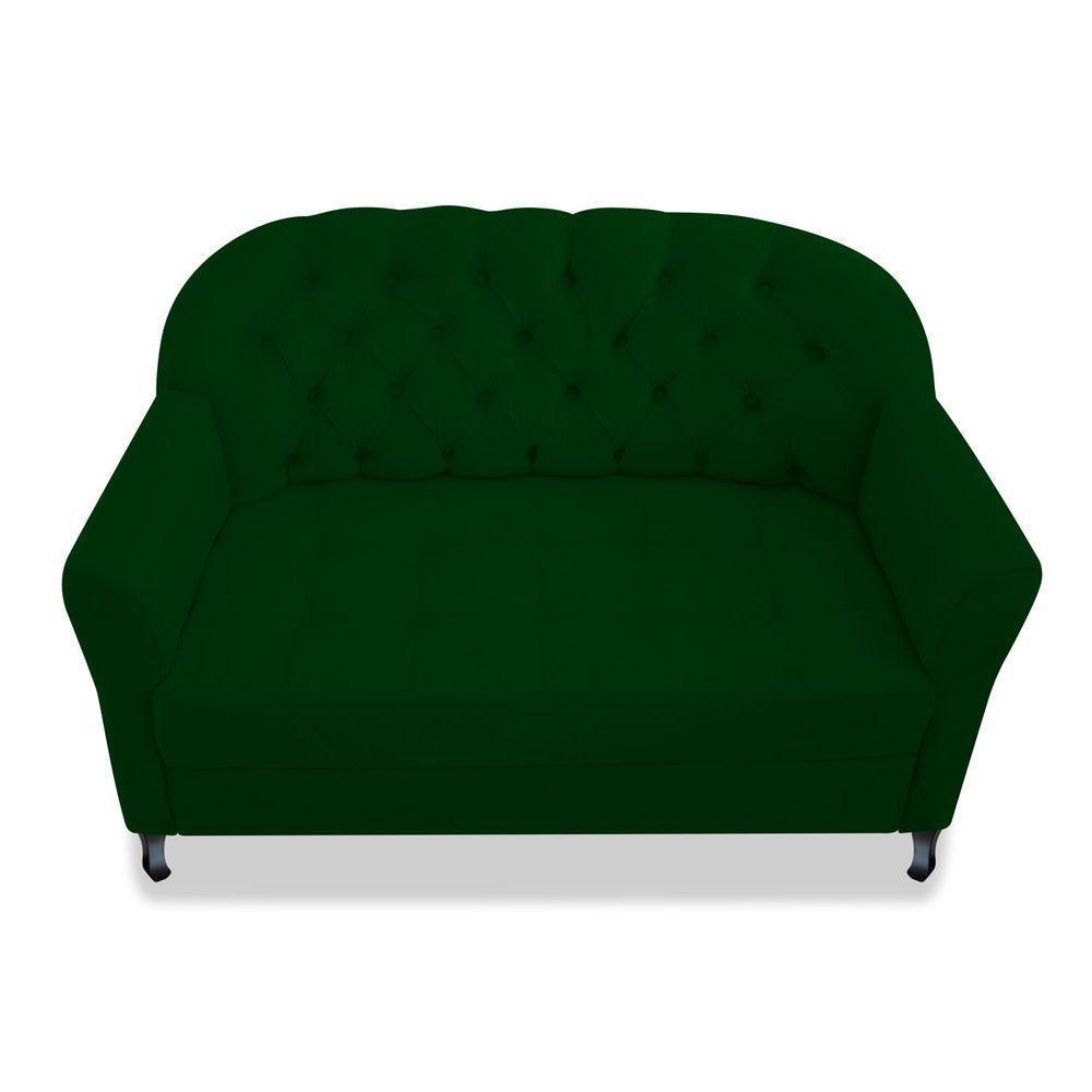 Namoradeira Julia A02 Suede - Doce Sonho Móveis Cor Verde - 2