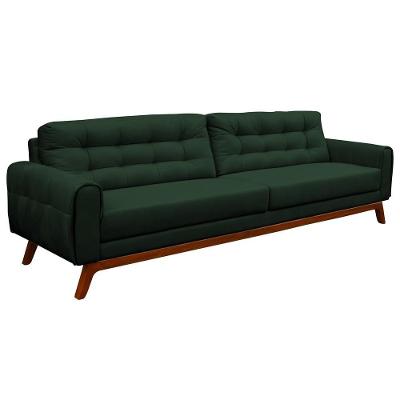 Sofá Eros G15 2 Lugares 150cm Veludo Esmeralda Base Fixa Gran Belo