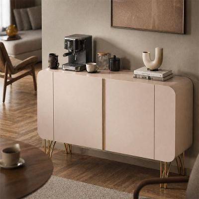 Aparador Buffet Benetto Moderno 3 Portas em MDF 110cm Off White para Sala