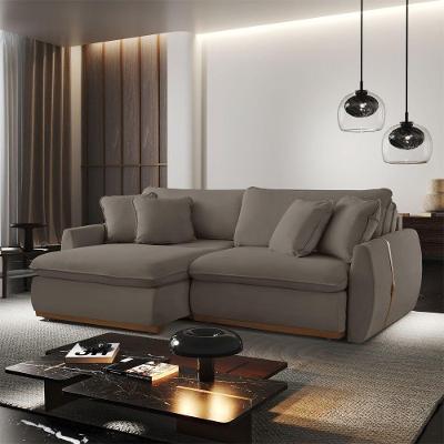 Sofá Cama B002 3 Lugares Retrátil e Reclinável 270CM Veludo Meu Sofá Online