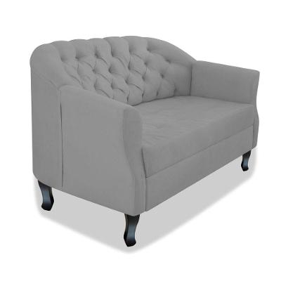 Namoradeira Julia A02 Suede - Doce Sonho Móveis Cor Cinza