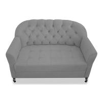 Namoradeira Julia A02 Suede - Doce Sonho Móveis Cor Cinza - 2