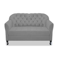 Namoradeira Julia A02 Suede - Doce Sonho Móveis Cor Cinza - 4